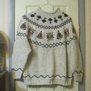 Women's Outback Red Pullover Sweater Size M Thick Knit Wool Blend